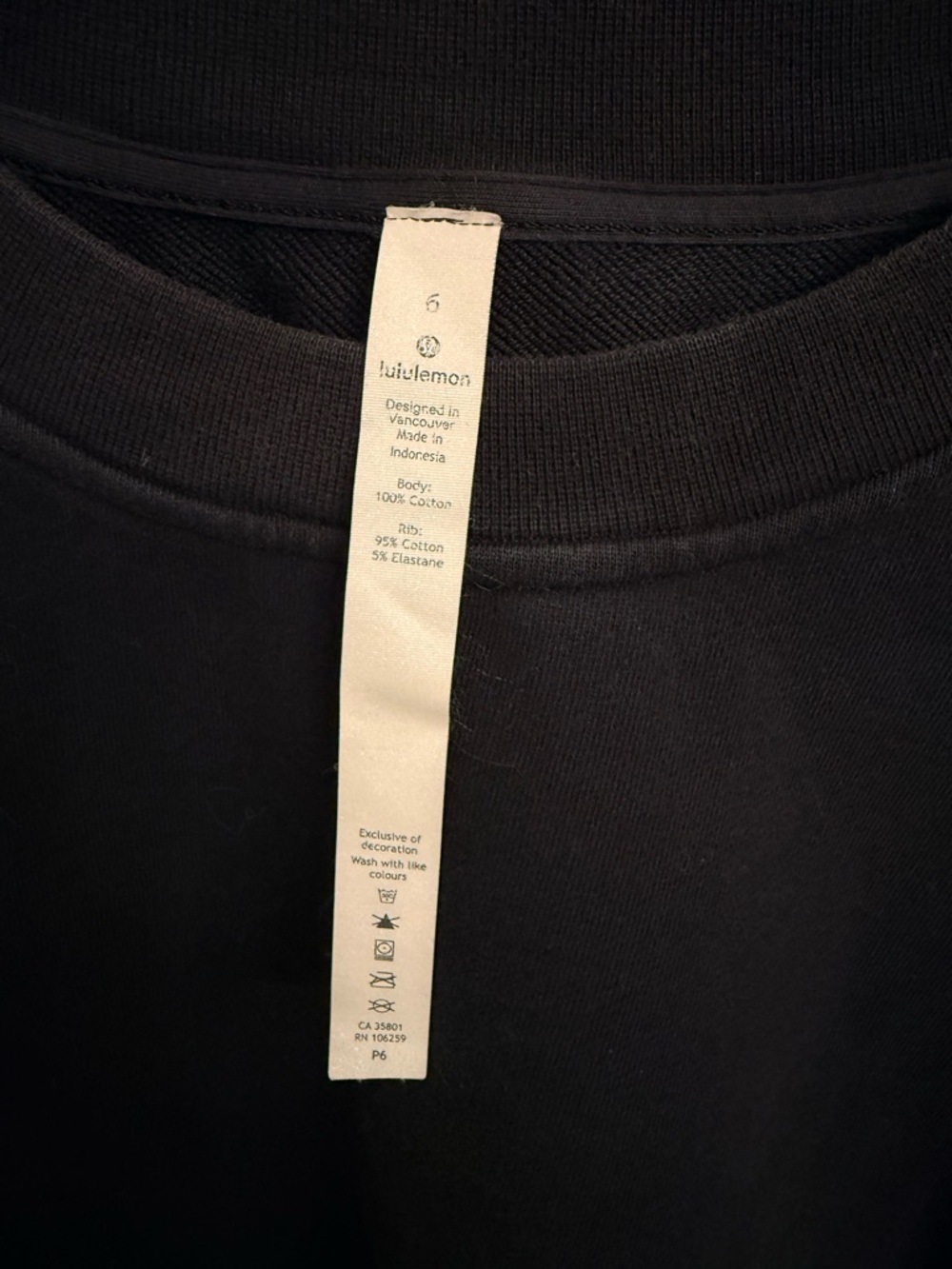 lululemon athletica Unisex Member Crewneck Sweatshirt - Black - Picture 2 of 11